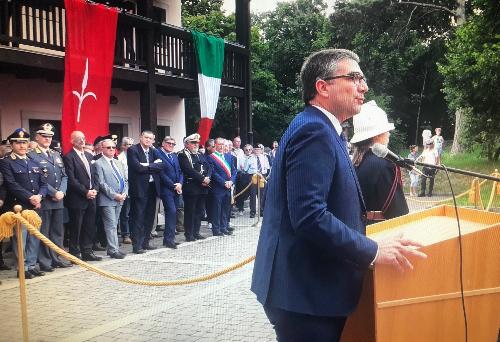 L'assessore FVG a Sicurezza e Autonomie locali, Pierpaolo Roberti, interviene alla Festa della Polizia locale di Trieste